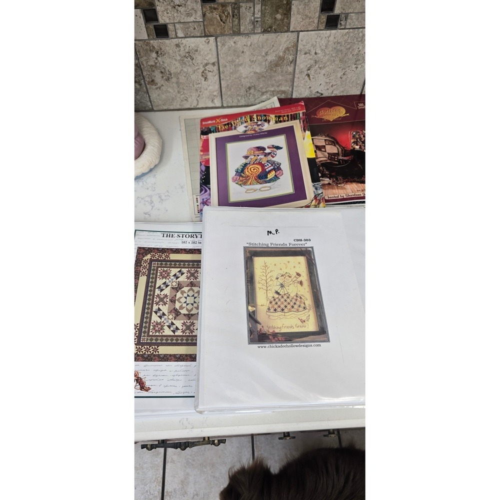 Vintage Quilting and crafting magazines.